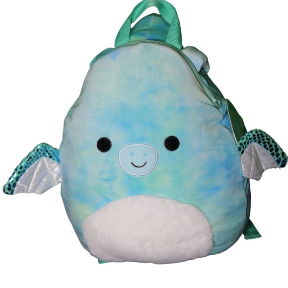 Squishmallow Kellytoy Shantira The Dragon 12"‎ Backpack - Picture 1 of 4